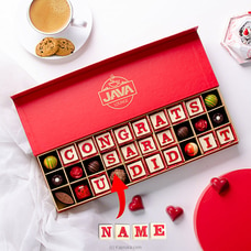 Java Congrats U Did It Customised 30 Pieces Chocolate Box Buy Java Online for specialGifts