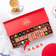 Java Congrats Customised 30 Pieces Chocolate Box at Kapruka Online