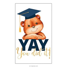 YAY - You Did It Greeting Card Buy Graduation Online for specialGifts