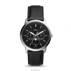 Fossil Neutra Moonphase Multifunction Black Eco Leather Watch FS5904 Buy FOSSIL Online for specialGifts