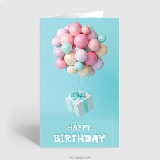 Happy Birthday with Balloons Greeting Card at Kapruka Online