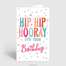 Hip Hip Hooray Birthday Greeting Card Buy Greeting Cards Online for specialGifts