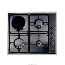 ELBA 3 Gas Hob and One Hot Plate - Metal Black- EBHB60311BKE Buy ELBA Online for specialGifts