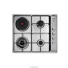 ELBA 60cm Hob Gas   1 Electric Plate with Safety - Silver- EBHB60310XE Buy ELBA Online for specialGifts