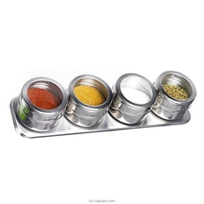 Stainless Steel Multipurpose 4 Pieces Magnetic Spice Rack Buy Household Gift Items Online for specialGifts