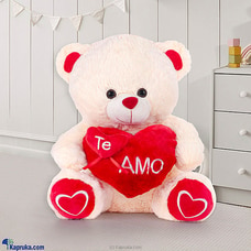 Heartfelt Teddy - 1.3 ft Teddy With Red Hearts at Kapruka Online
