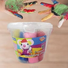 Clay 5 Colour Round Sticks 400g Bucket - MDG Buy M D Gunasena Online for specialGifts