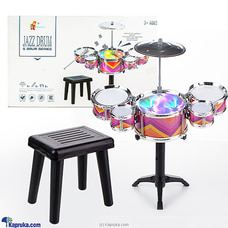Kids Drum Set Music Toy Drum Set for Toddlers Ages 3-5 Jazz Drum Kit with Stool, 3 Drums Percussion Musical Instruments Toys for 3 4 5 Year Old Boys Buy Childrens Toys Online for specialGifts