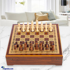 Folding Wooden Chess Board Set at Kapruka Online