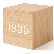 LED Wood Clock Digital Temperature Humidity Electronic Alarm Clock at Kapruka Online