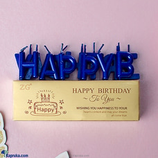 Happy Birthday Letter Candles - Blue Buy candles Online for specialGifts
