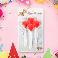 Candlelit Hearts - Annivesary, Cake Toppers Buy candles Online for specialGifts
