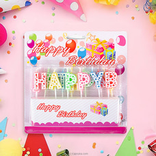 Happy Birthday Letter Multi Color Candles Buy candles Online for specialGifts