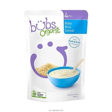 Bubs Organic Baby Rice Cereal - 4 Months + - 125g Buy baby Online for specialGifts
