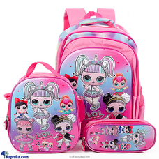 LOL Doll School Bag 3 In 1  Backpack Set For Girls Buy childrens Online for specialGifts