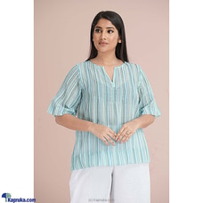 Soft Cotton Stripes Pintuck Top Buy INNOVATION REVAMPED Online for specialGifts
