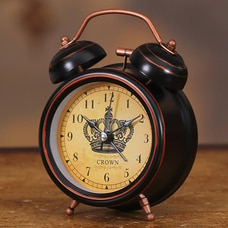 Crown Alarm Clock- Children Retro Metal Alarm Lock- Creative Mute Alarm Clock Buy same day delivery Online for specialGifts