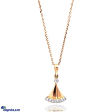RAJA JEWELLERS 18K PINK GOLD DIAMONDS PENDANT SET 0.07CT WITH CHAIN  (D3-D-1208C) Buy Jewellery Online for specialGifts