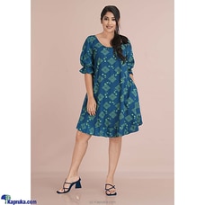 Cotton Silk Printed Short Frill Dress Buy INNOVATION REVAMPED Online for specialGifts