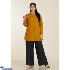 Yellow Slab Linen Shirt Blouse Buy INNOVATION REVAMPED Online for specialGifts