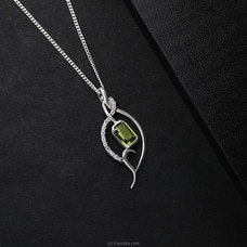TASH GEM AND JEWELLERY OCTAGON PERIDOT SILVER NECKLACE TS-KA20 Buy Tash gem and jewelry Online for specialGifts