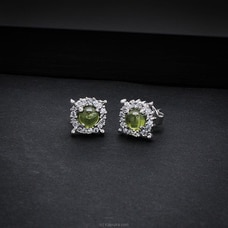 TASH GEM AND JEWELLERY CABOCHON PERIDOT  EARRINGS TS- KA31 Buy Tash gem and jewelry Online for specialGifts