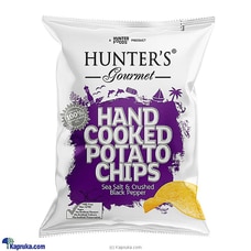 HUNTERS GOURMET HAND COOKED POTATO CHIPS  SEA SALT AND BLACK PEPPER FLAVOUR  40g at Kapruka Online