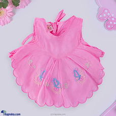 New Born Baby Muslin Dress - Watermelon Pink Baby Dress Buy baby Online for specialGifts