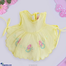 New Born Baby Muslin Dress - Yellow Baby Dress  Online for specialGifts