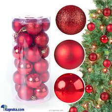 Red Christmas Balls - Christmas Tree Decoration Ornaments Buy NA Online for specialGifts