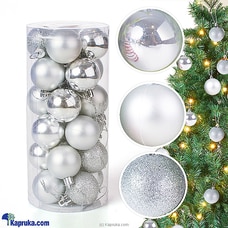 Silver Christmas Balls - Christmas Tree Decoration Ornaments Buy Household Gift Items Online for specialGifts