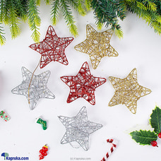 Christmas Stars Pack - 6 Pieces - Christmas Tree Decorations Buy Christmas Online for specialGifts