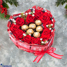 Roses  Choco Bliss Heart at Kapruka Online