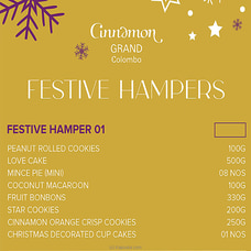 Cinnamon Grand Festive Hamper 01  Online for specialGifts