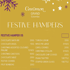 Cinnamon Grand Festive Hamper 05 Buy Christmas Online for specialGifts