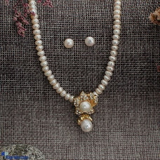STONE N STRING FRESH WATER PEARL NECKLACE SET - E04333 AND D0074 Buy Stone N String Online for specialGifts