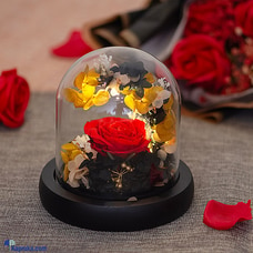 Preserved Rose In A Glass Dome Romantic Eternal Flowers With Night Light Decor - Gifts For Valentines Real Touch at Kapruka Online