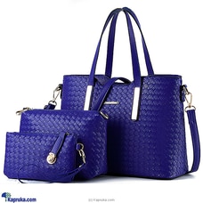 FASHION HANDBAGS 3PCS - DARK BLUE Buy Fashion | Handbags | Shoes | Wallets and More at Kapruka Online for specialGifts