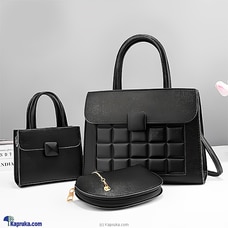 Ultimate Hand Bag Combo 3PCS - Black Buy Fashion | Handbags | Shoes | Wallets and More at Kapruka Online for specialGifts