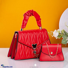 Fashion Upgrade 2PCS Crossbody HandBag - Red Buy valentine Online for specialGifts