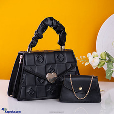 Fashion Upgrade 2PCS Crossbody HandBag - Black Buy Fashion | Handbags | Shoes | Wallets and More at Kapruka Online for specialGifts