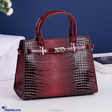 Stylish Crocodile Motif HandBag - Red Buy Fashion | Handbags | Shoes | Wallets and More at Kapruka Online for specialGifts