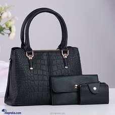 Ultimate Femme Trio Hand Bag 3PCS - Black Buy Fashion | Handbags | Shoes | Wallets and More at Kapruka Online for specialGifts