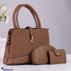 Satchel Trio HandBag 3PCS - Dark Brown Buy Fashion | Handbags | Shoes | Wallets and More at Kapruka Online for specialGifts