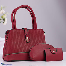 Satchel Trio Hand Bag 3PCS - Red  Online for specialGifts