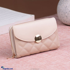 Slim Small Wallet With Zipper Coin Pocket - Beige Buy Fashion | Handbags | Shoes | Wallets and More at Kapruka Online for specialGifts