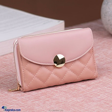 Slim Small Wallet With Zipper Coin Pocket - Pink Buy Fashion | Handbags | Shoes | Wallets and More at Kapruka Online for specialGifts