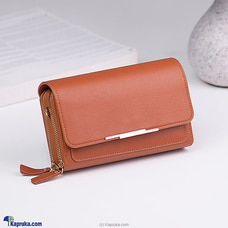 Double Layer Crossbody Bag For Women - Brown Buy Fashion | Handbags | Shoes | Wallets and More at Kapruka Online for specialGifts