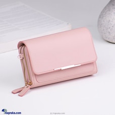 Double Layer Crossbody Bag For Women - Salmon Pink Buy Fashion | Handbags | Shoes | Wallets and More at Kapruka Online for specialGifts
