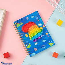 Pop It Little Monster A5 Notebook Stationery Book - Anti Stress Relieve Children Sensory Toy Notebook at Kapruka Online
